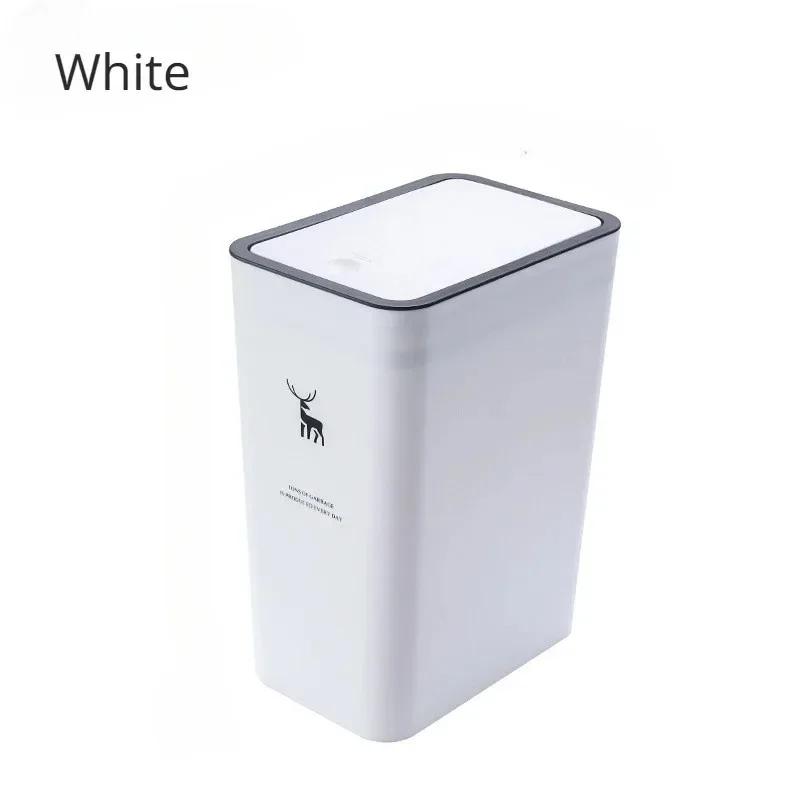10 л 15 л Nordic Туалет Мусорное ведро Бытовая с крышкой Кухня Классификация Пресс-типа Ванная Гостиная Прямоугольный мусорный бак