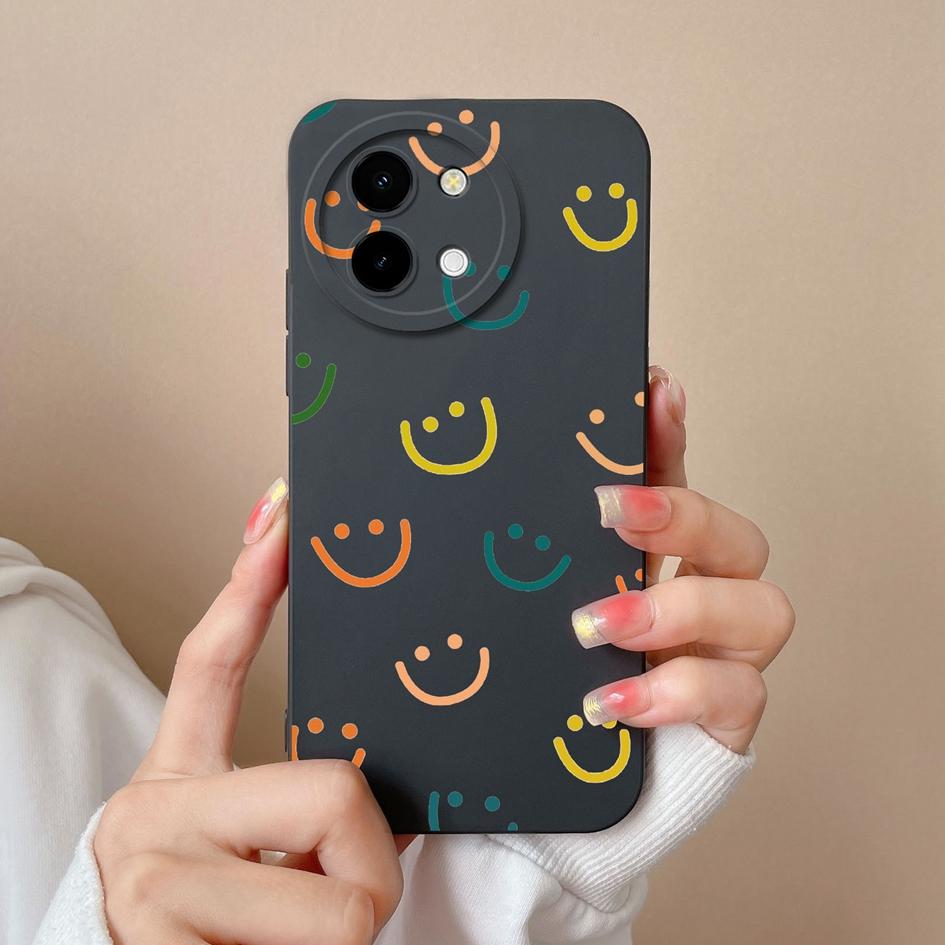 Чехол для Vivo Y200i T3x Y38 Y03 Y28 5G Y 28 4G Shell Fashion Labels Cases Matte Soft Silicone High Quality Super Противоударный Роскошный Корпус Capas