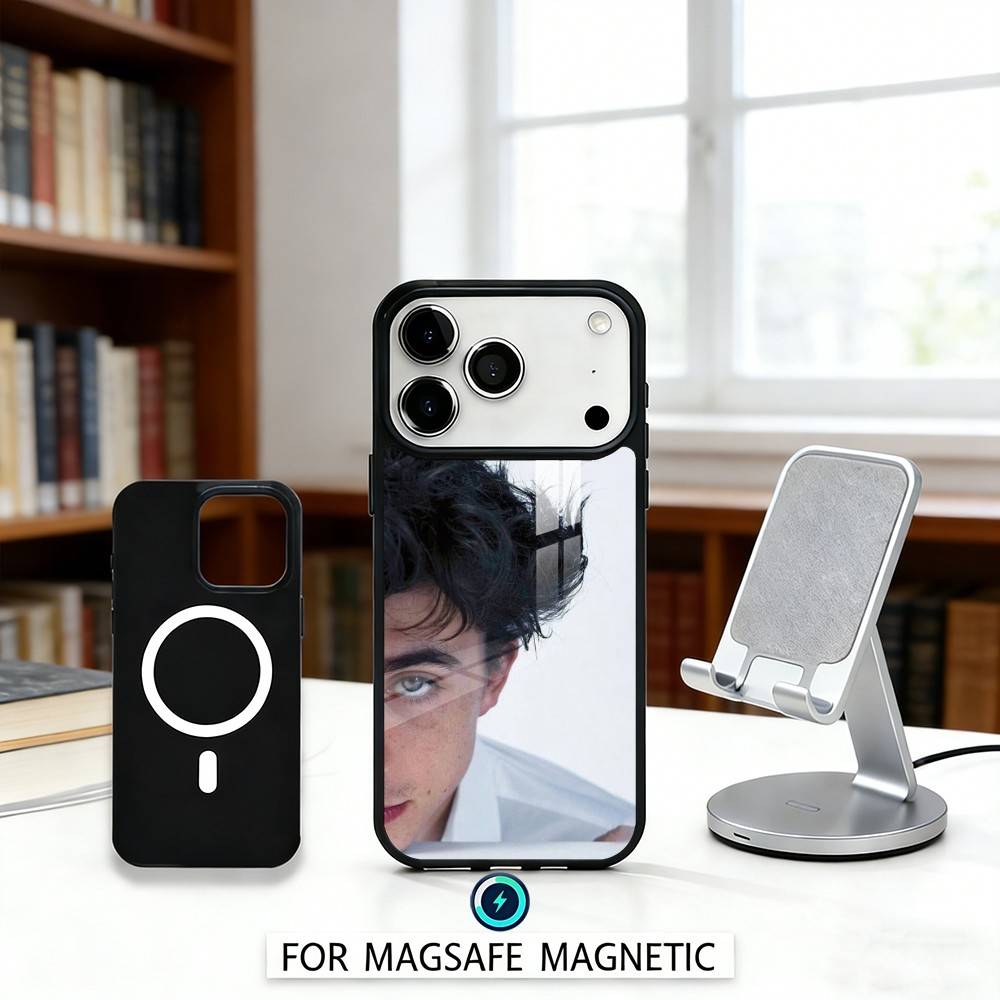 T-Timothee Chalamet American Actres Phone Case For iPhone17,16,15,14,13,12,Pro,Max,Magnetic For Magsafe Wireless Charging