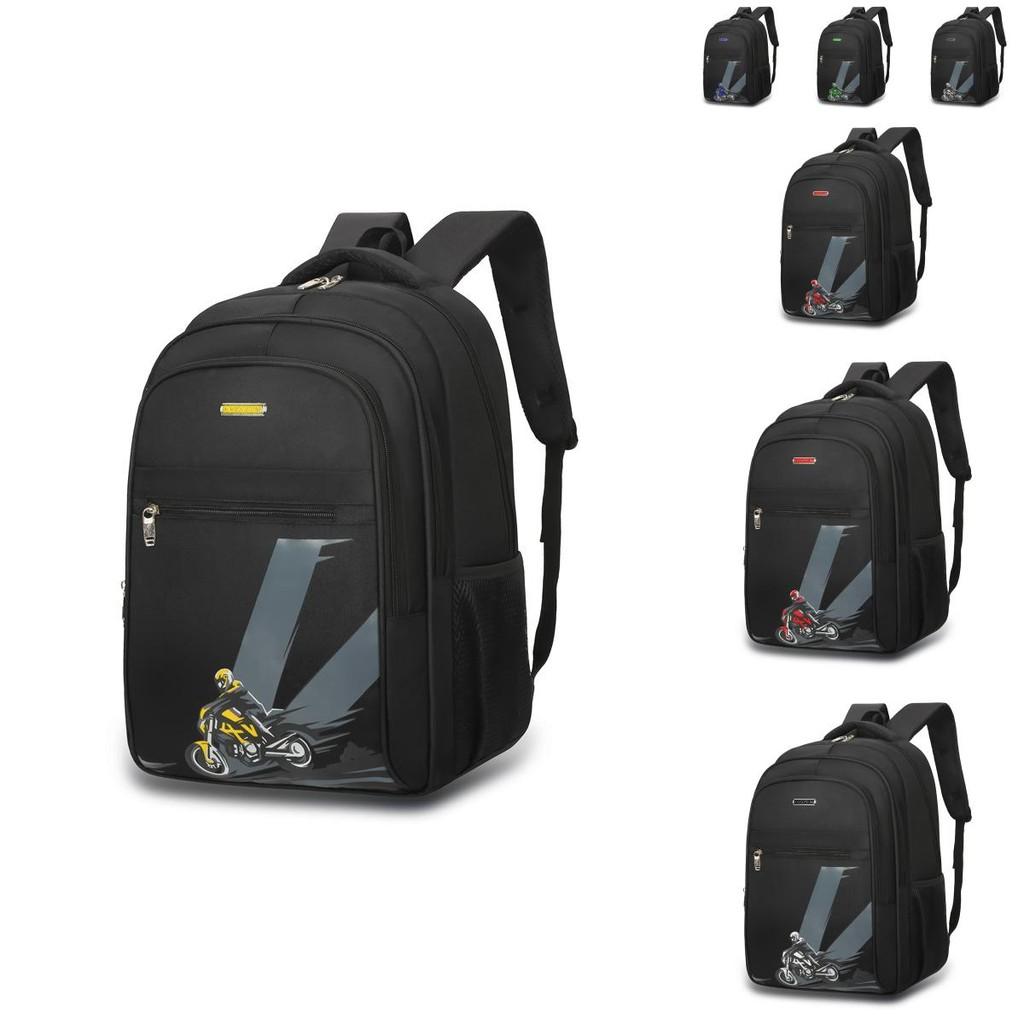 Oxford Backpack With Breathable Design 16in Laptop Bag Arc Shoulder Straps Unisex