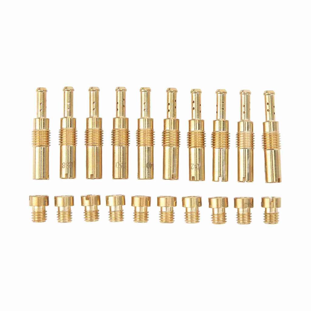 20 шт. набор главных жиклеров карбюратора металлические медленные жиклеры пилота карбюратор аксессуар замена для Keihin