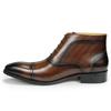 Модные Роскошные Мужские Ботильоны из Натуральной Кожи Модные Повседневные Zapatos De Hombre Костюм Работа Безопасность Заостренный Носок Крутые Трендовые Ботинки На Заказ