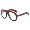 Vintage Oversized Pilot Anti Blue Light Optical Glasses Big Frame Women Luxury Myopia Customize Prescription Eye Glasses Frames