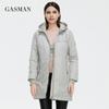 Gasman Fashion Brand Blue Warm Autumn Women's Jacket Long Hooded Jacket for Women Coat Solid Cotton Female Windproof Down Parka