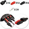 GTIWUNG 12 Pair 30A 600V Quick Disconnect Power Terminal Connector, Red Black Quick Connect Battery Connector Modular Power Connector Set, AWG12-