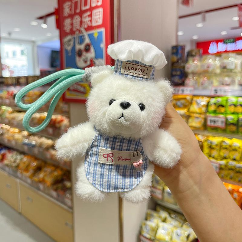 Новая серия William Bear Подвеска Плюшевые игрушки Сумки Подвесной брелок Медведь-повар Подарочная кукла