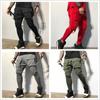 Боковые карманы на молнии с лентой Мужские брюки-джоггеры Хлопок Уличная одежда в стиле хип-хоп Спортивные штаны Брюки-карандаш