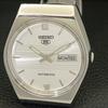 GENUINE VINTAGE SEIKO 5 AUTOMATIC 6309A JAPAN MENS SILVER DIAL WATCH A701655-5 R206c-a701655