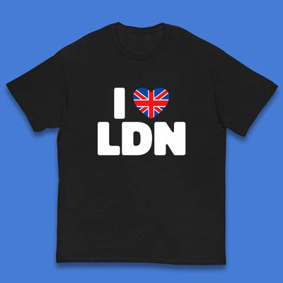 Я люблю LDN UK Соединенное Королевство Британская Англия Я люблю Лондон Детская футболка