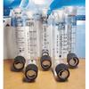LZM-6T Acrylic Panel Type Air Nitrogen Flowmeter Rotameter With Control Valve Push Fit 6mm  OD Tube