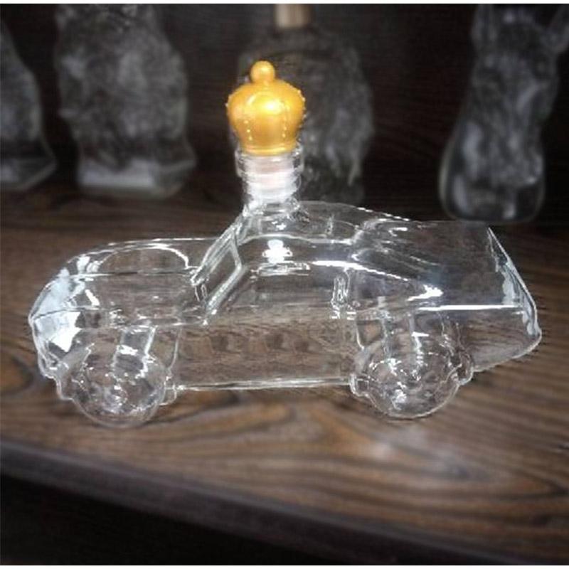 Полицейская машина Бутылка виски Мотоциклетный двигатель Бутылка вина V-образный двигатель Бутылка Ручная работа Двигатель Хэллоуин Бар Аксессуары для виски