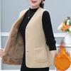 Women Vests Waistcoats New Autumn Winter Button Lamb's Fleece Vests Sleeveless Jacket Large Size Button Coats Trendy Outwear