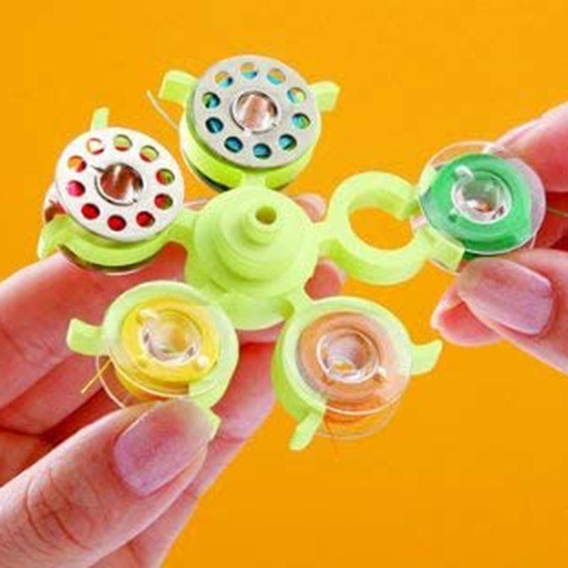 Зажимы для хранения шпульок в виде башни, подставка для 30 катушек с нитками, пластиковый держатель, зажимы, органайзер, швейная машина, инструмент для самостоятельной вышивки