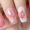 20Pcs/Pack Nail Beauty Lightweight Beautiful Decorative Ladies Peach Heart Nail Art Decorations Parts Nail Charms
