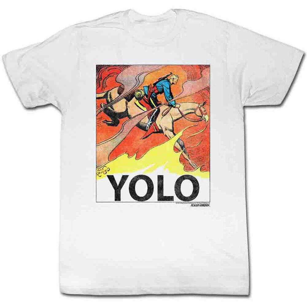 Flash Gordon Yolo White Unisex T-shirt