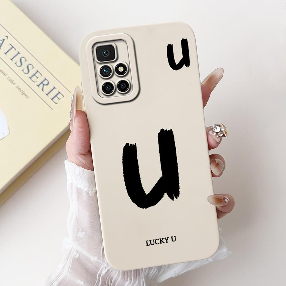 Чехол для Xiaomi Redmi 10 Модный Чехол с Счастливыми Буквами Ударопрочный Мягкий ТПУ Чехол для Телефона Для Xiaomi Redmi 10 Prime Redmi10 2022 Оболочка