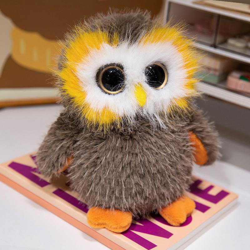 Simulation Big-Eyed Owl Doll Plush Toy Magic Cartoon Owl Doll Children'S Gift