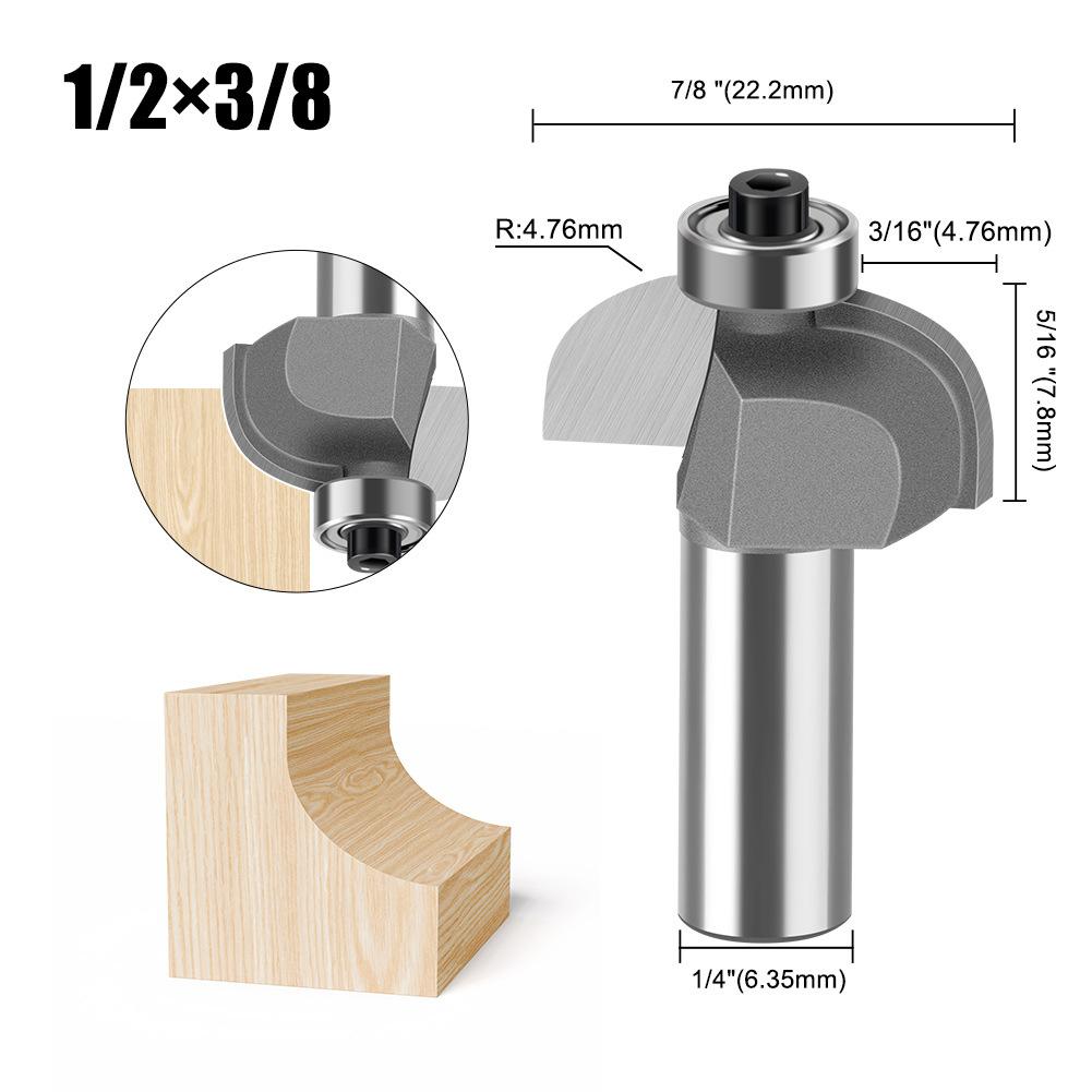 Деревообработка Фальцевый нож Пазовальный нож R-образный нож Ручка 1/2 Ручка 1/4 Фрезерная головка для кромок Нож для прорисовки линий Триммер Гравировка