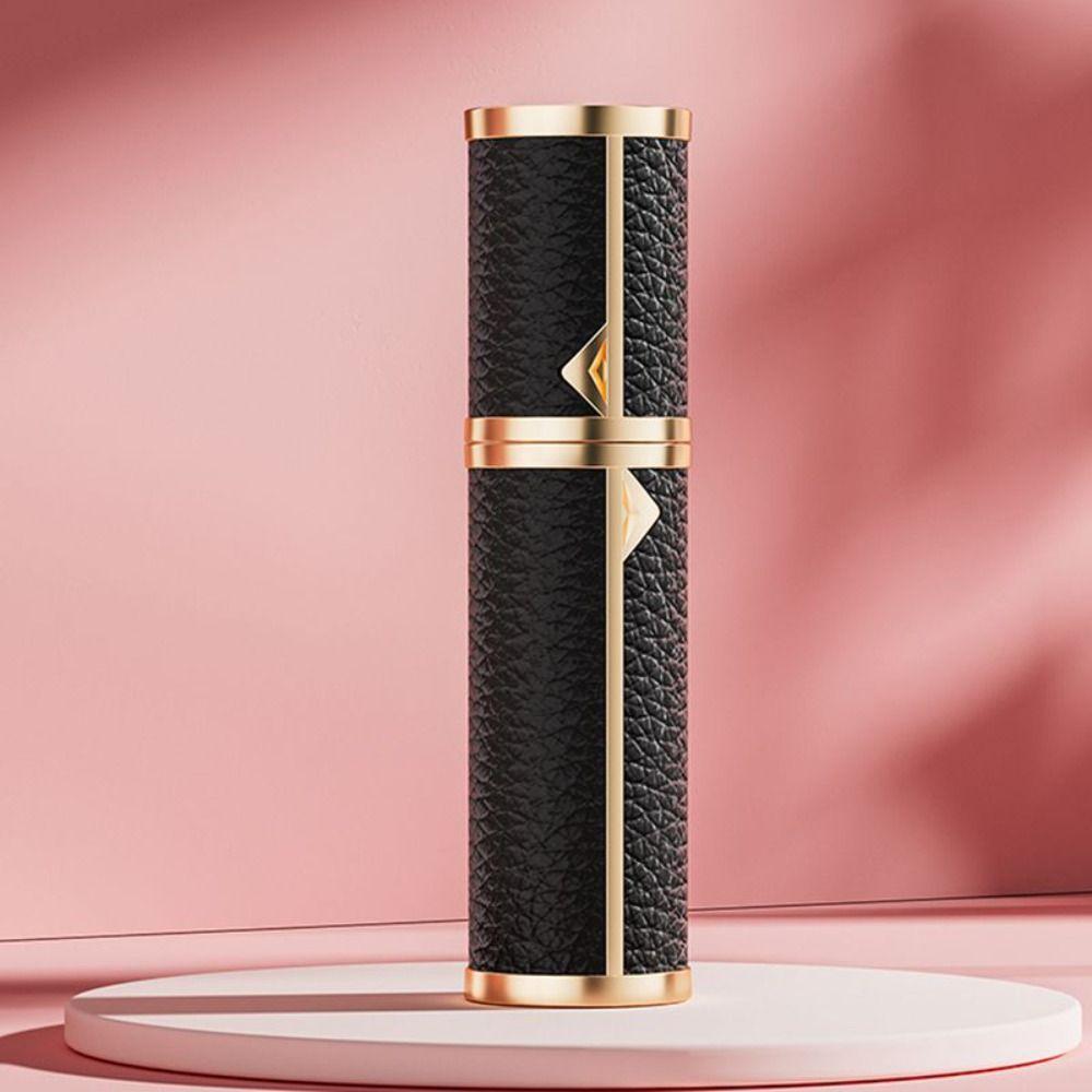 Роскошный 5 мл флакон-спрей из натуральной кожи Алюминиевый парфюмерный атомайзер Флакон для духов с донным наполнением Путешествия