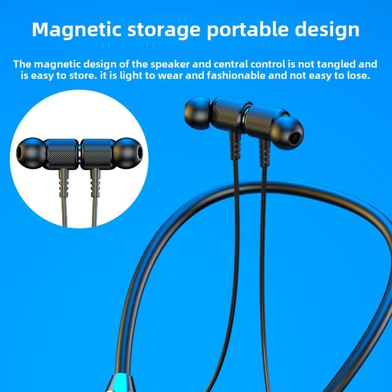 Беспроводная Bluetooth-гарнитура с подвеской на шею, спортивные наушники-вкладыши с подвеской на шею, сверхдолгий срок службы батареи