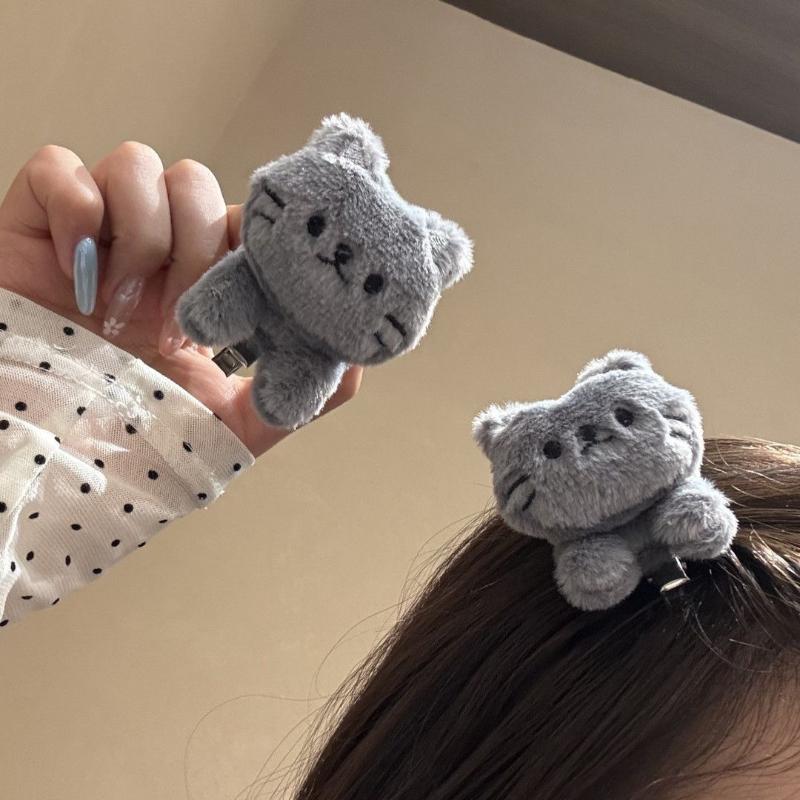 1/2 шт. Милый Кот Котёнок Зажим для Волос Шпилька Сладкий Кавайный Аксессуар для Волос Для Повседневной Носки Подарок