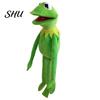 Pillow Cushion Plush Toy Ultra Soft Mouth Moving Fully Filled Companionship Throw Cute Cartoon Frog Hand Puppet Doll for Bedroom