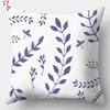 Taie D'oreiller Géométrique Violette, Housse De Coussin Décorative, Maison, Canapé, Carré