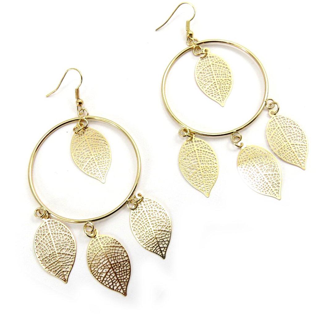 Les Trésors De Lily [L5612] - Золотые серьги «Кармен»