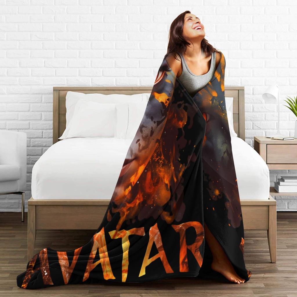 Avatar Fire and Ash Blanket Quality Warm Soft Throw Blanket Winter Boy Girl Outdoor Fashion Bedspread