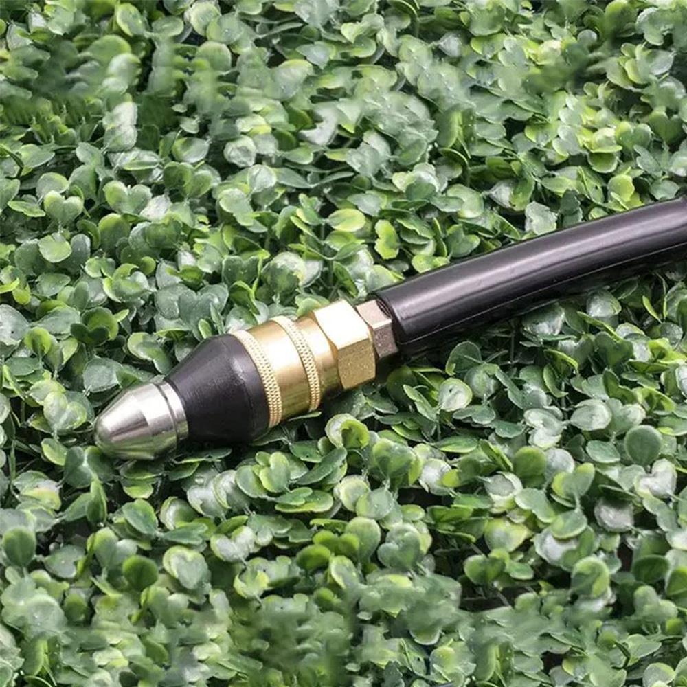 New Sewer Cleaning Tool High-pressure Nozzle with 1 Front Jet and 6 Rear Jets, 1pcs