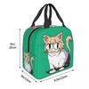 Neco Arc Cat Insulated Lunch Bags for Women Cartoon Comic Game Resuable Cooler Thermal Bento Box Work School Travel