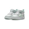 Nike Court Borough Mid 2 TD Pure Platinum Mint Foam Детские кроссовки Серо-белые CD7784-011