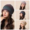 Rolled Brim Knitted Stacked Hat Loose Y2K Pullover Cap Casual Brimless Beanie Cap  Gifts