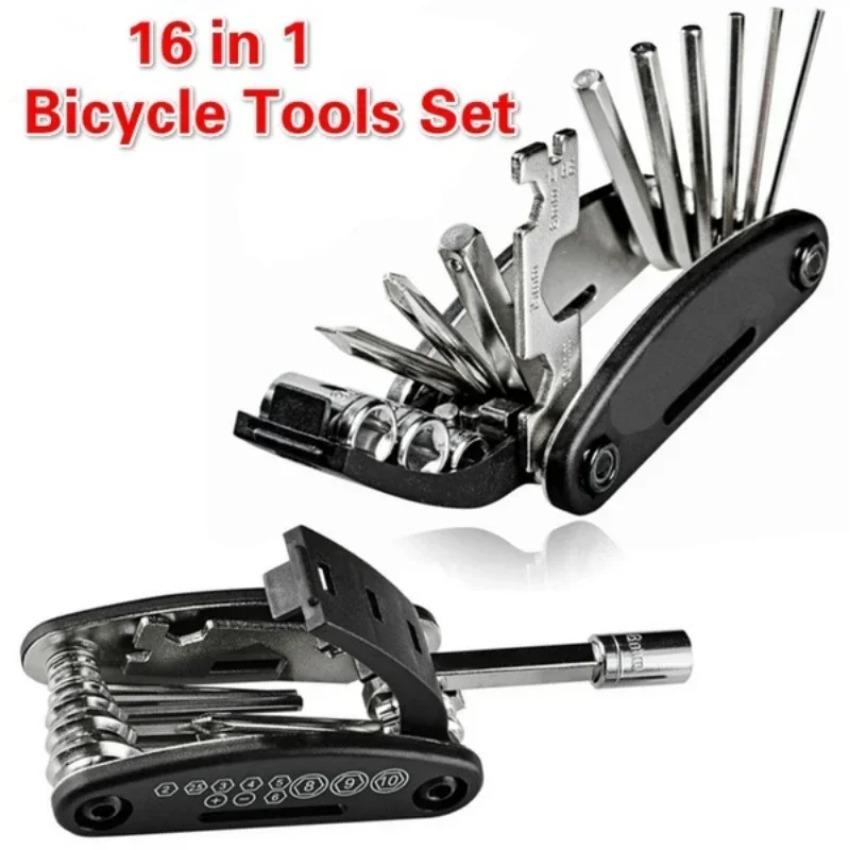 1 Pcs New Convenient Carrying and Space Saving Outdoor Repair Tools Multi In One Foldable Portable Bicycle Repair Kit