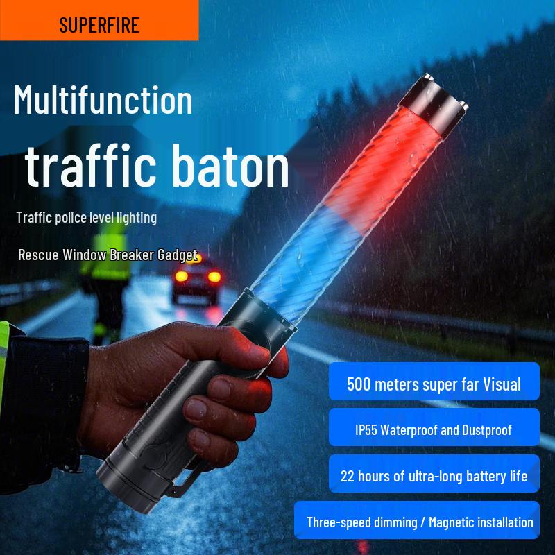 SupFire Магнитный предупреждающий фонарь для управления дорожным движением YJ04