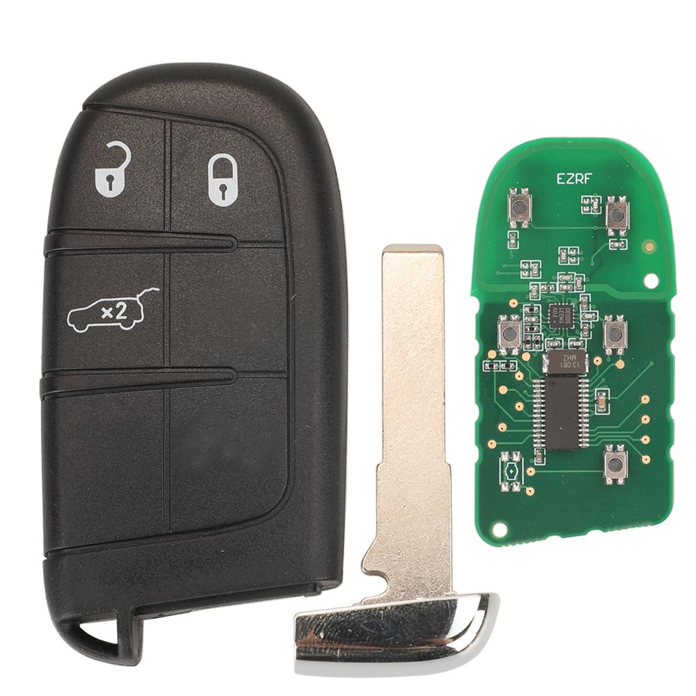 jingyuqin Remote Car Key 433Mhz ASK 4A Chip For JEEP Compass Renegade 2017-2022 M3N-40821302 2/3/4/5 Buttons