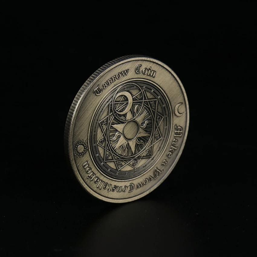REPLICA 1PC Finger Coin Europe and America Tarots Sun Moon Bronze Commemorative Coin Constellation Lucky Love Coin Wishing Coin