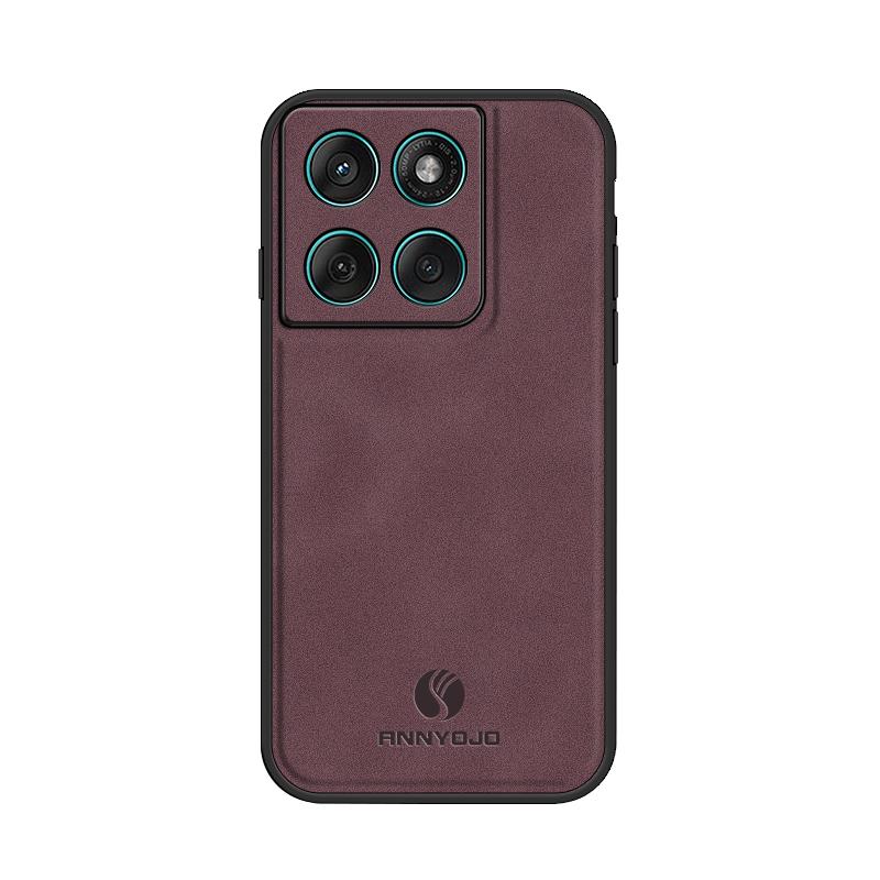 Magnetic Matte Sheepskin Texture Leather Shockproof Back Case For Motorola Edge 60 Fusion 5G 6.67" Soft TPu Bumper