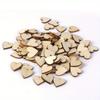 Lot De 50pcs 40mm Embellissement Forme De Coeur En Bois Pour Artisanat Décoration De Mariage