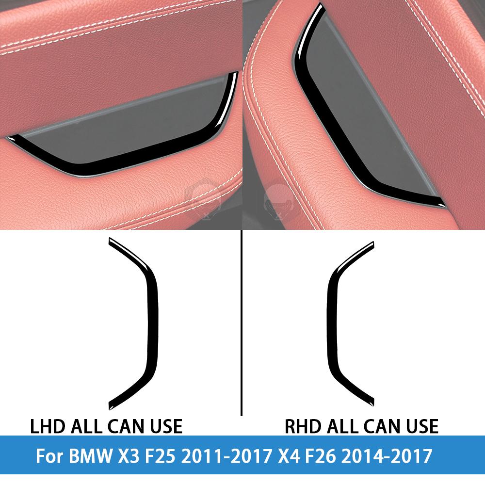 dsgur6 For BMW X3 F25 2011-2017 X4 F26 2014-2017Car Accessories Piano Black Interior Air Vent Taillight Console Trim Modified Sticker