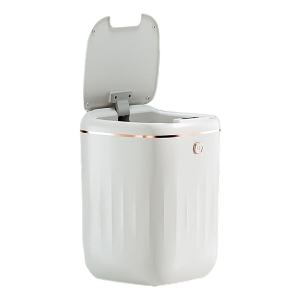 Герметичный мусорный бак, 20 л, IPX5, водонепроницаемый светильник, роскошная умная мусорная корзина большой емкости с питанием от аккумулятора для кухни, ванной комнаты, офиса