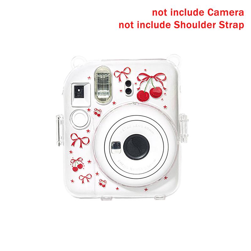 Прозрачный чехол-сумка для камеры Instax Mini 12, защитный чехол для переноски, без плечевого ремня, Кристальный чехол-хранилище из ПК