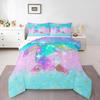 Erosebridal Girls Rainbow Bedding Set, Sun and Stars Comforter Set Twin for Kids Boys Children Cartoon Cloud Bedding Comforters Girly Soft M