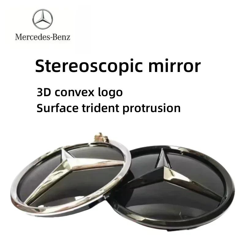 AABIC1 Car Front Grill Logo Light mirror face LED Badge Emblem Luminous Decorative Light For Mercedes Benz W167 GLC GLE CLS 2020-2023