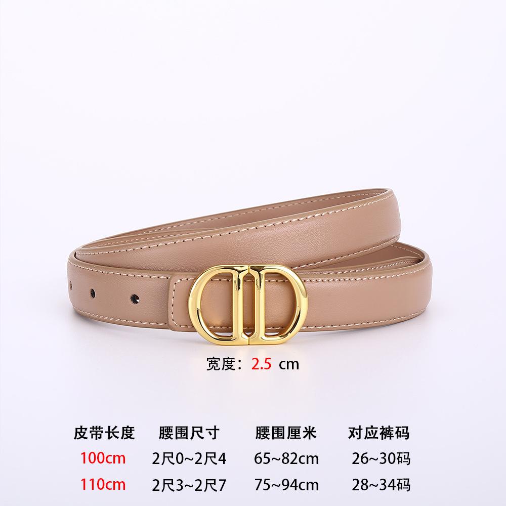 Ремень Cd женский кожаный сплав гладкий пряжка ремень женский декоративный ремень из коровьей кожи