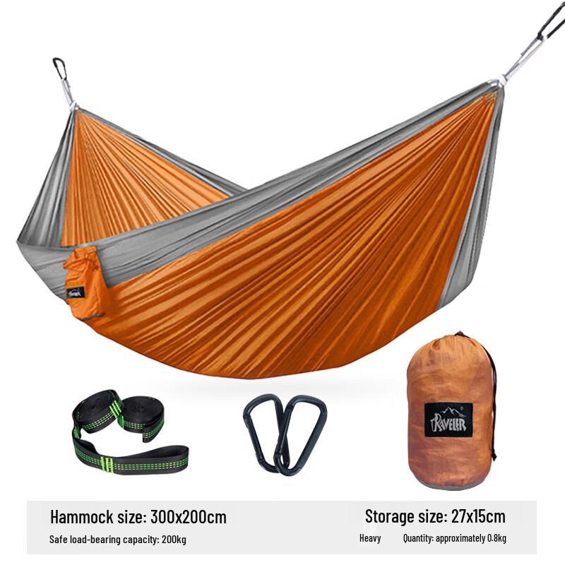 Outdoor Camping Parachute Fabric Double Hammock