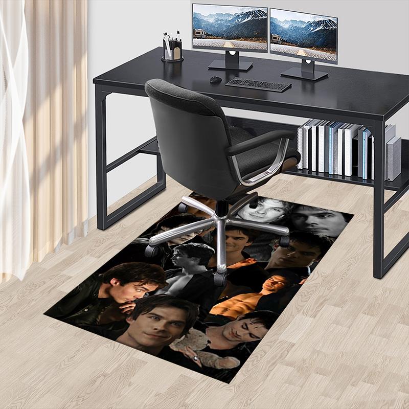 Dark Handsome Collage Carpet For Playroom Bedroom Living Room Sofa Home Decorkids Game Area Rug Nonslip Floor Mat
