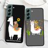 Чехол для телефона с милым рисунком ламы для Samsung Galaxy A12 A22 A32 A42 A52 A72 A54 A34 A24 A14 A73 A53 A33 A23 A13 5G F52 F62, чехол Sh