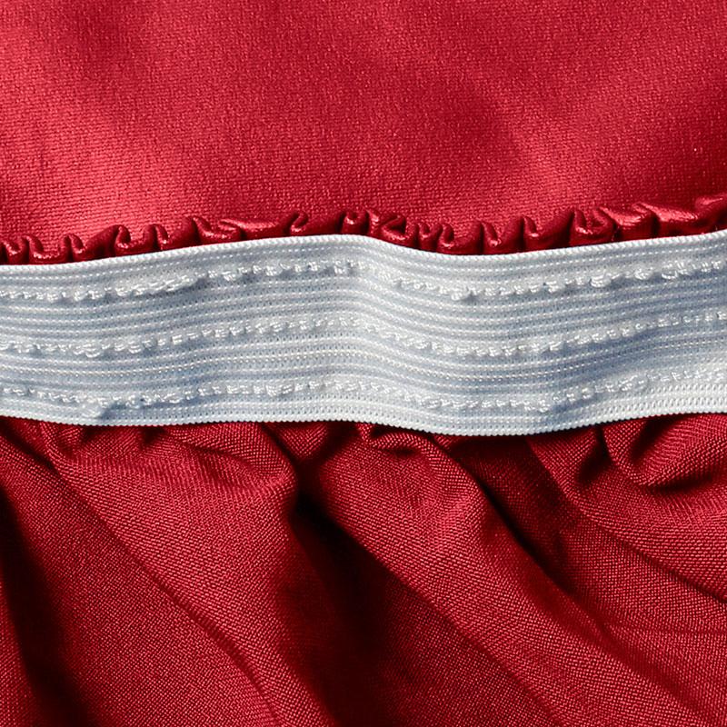 Table Cover Cloth Protector Waterproof Polyester Round Tablecloth Catering Fitted Table Cover with Elastic Edged