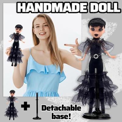 25 см Wednesday Addams Милая фигурка Детские игрушки Семейка Аддамс Аниме BJD Кукла Украшение комнаты DIY Модель Подарки на день рождения